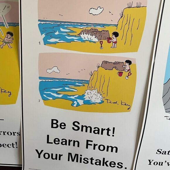 Positive Attitude 1980’s Posters Think Ahead Do The Right Thing set of 6! - Picture 4 of 15